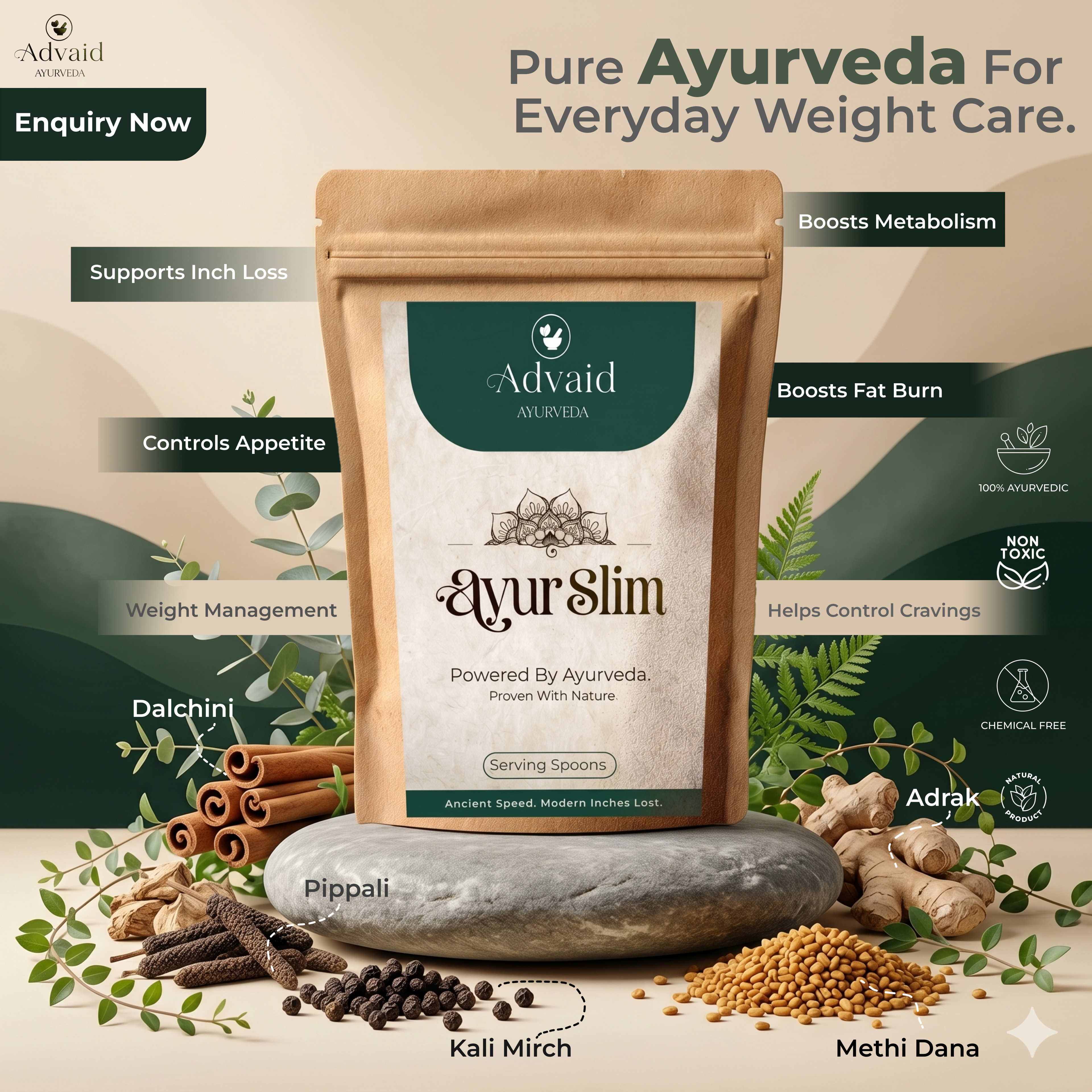 Ayur Slim Powder | 90 Days Serving
