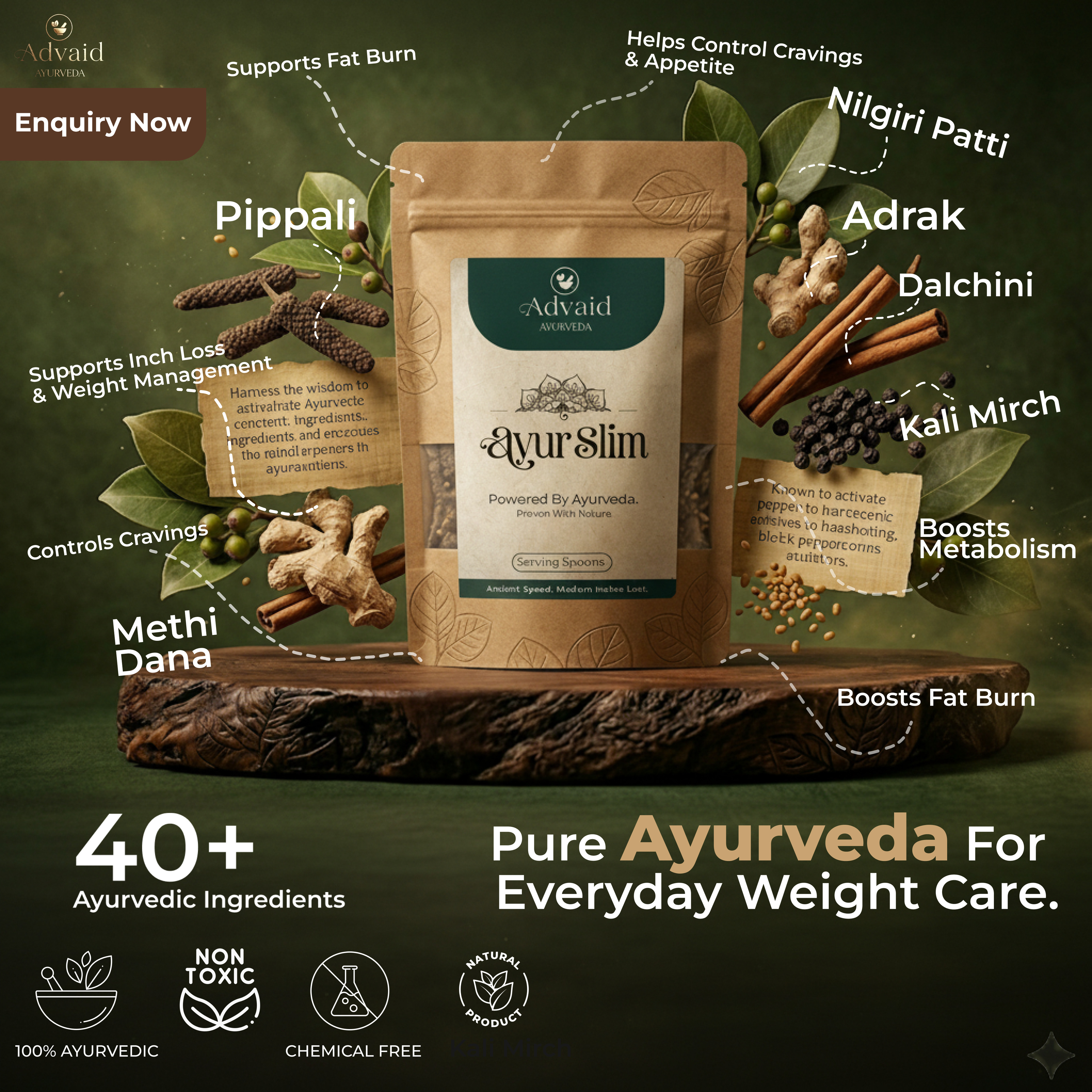 Ayur Slim Powder | 45 Days Serving