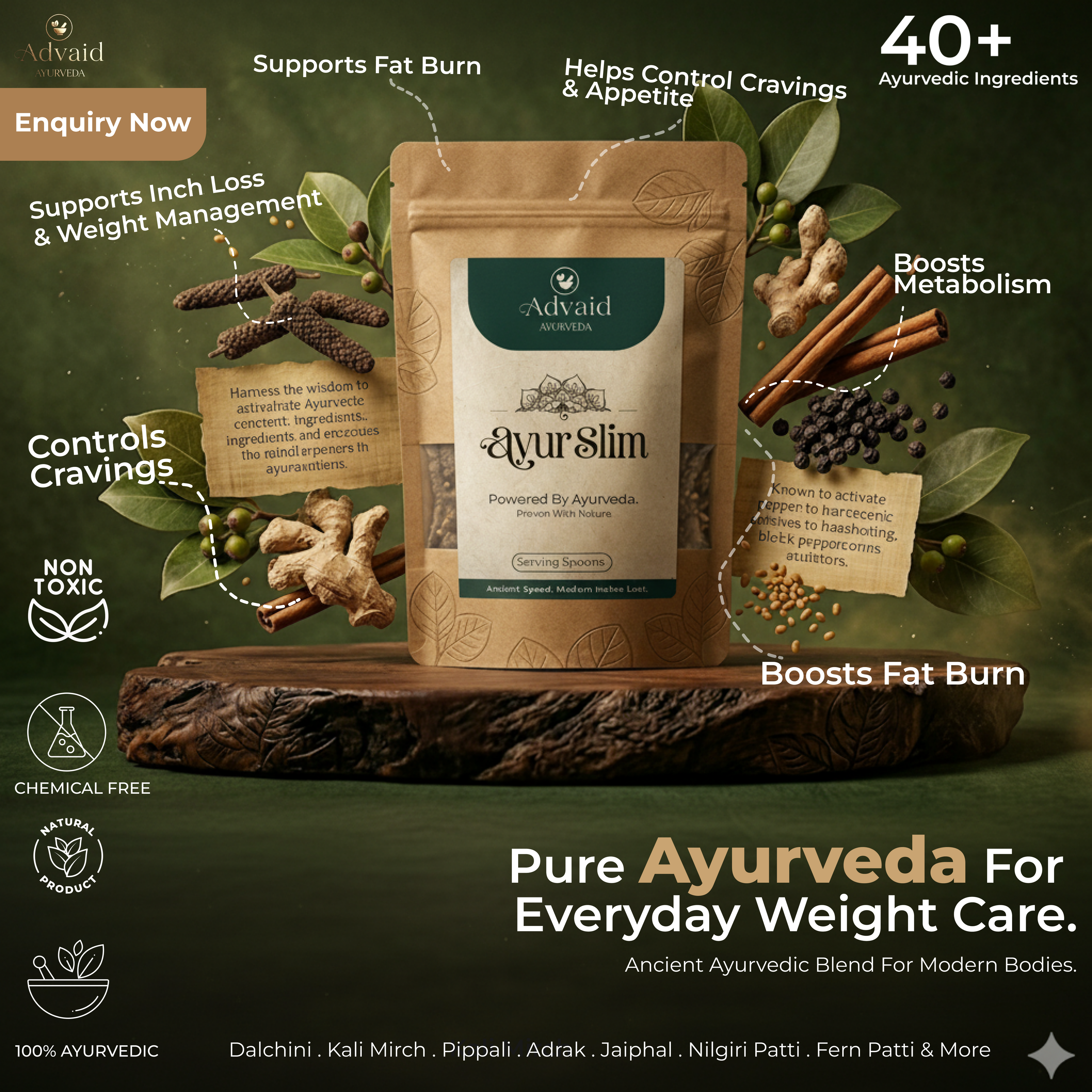 Ayur Slim Powder | 45 Days Serving