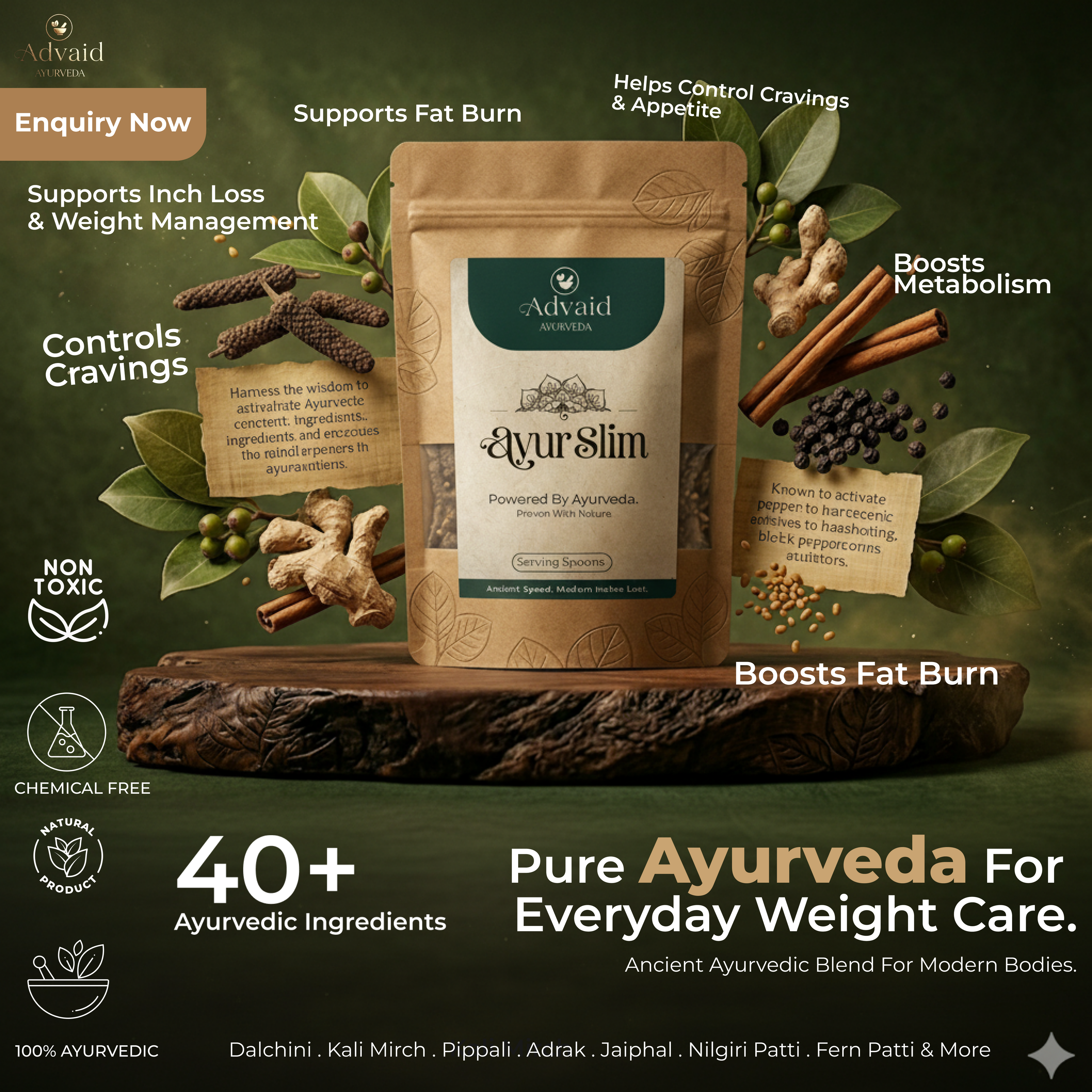 Ayur Slim Powder | 45 Days Serving